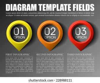 Set of origami vector arrow banners with shadow for websites or business design