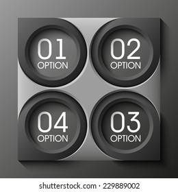 Set of origami vector arrow banners with shadow for websites or business design