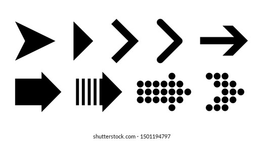 Set of original black arrows. Arrow vector icon. Collection black vector arrows. Arrow. Arrow icon. EPS 10