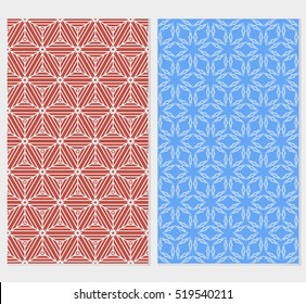 set of original cube pattern. seamless. creative optical illusion. vector illustration. color. for idea your business, presentation, wallpaper, cover