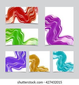 Set of original design covers. A4 format,eps10 vector templates for brochure,invitation,poster,business card etc.
