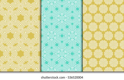 set of original floral patterns. modern ornament. vector illustration for design wedding invitation, background, wallpaper