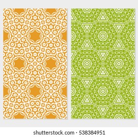 set of original floral patterns. modern ornament. vector illustration for design wedding invitation, background, wallpaper