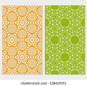 set of original floral patterns. modern ornament. vector illustration for design wedding invitation, background, wallpaper