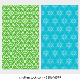 set of original floral patterns. vector illustration for design wedding invitation, background, wallpaper