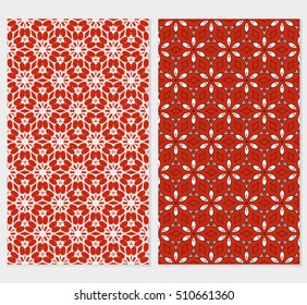 set of original floral patterns. vector illustration for design wedding invitation, background, wallpaper