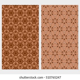 set of original floral patterns. vector illustration for design wedding invitation, background, wallpaper