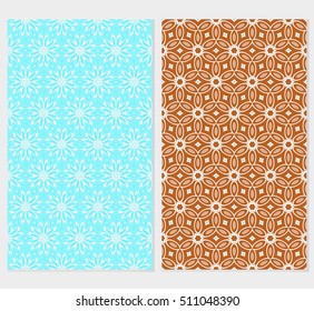 set of original floral patterns. vector illustration for design wedding invitation, background, wallpaper