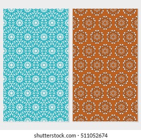 set of original floral patterns. vector illustration for design wedding invitation, background, wallpaper