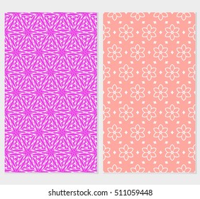 set of original floral patterns. vector illustration for design wedding invitation, background, wallpaper set of original floral patterns. vector illustration for design wedding invitation, background, wallpaper