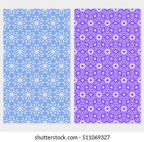 set of original floral patterns. vector illustration for design wedding invitation, background, wallpaper