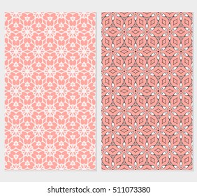 set of original floral patterns. vector illustration for design wedding invitation, background, wallpaper