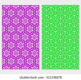 set of original floral patterns. vector illustration for design wedding invitation, background, wallpaper