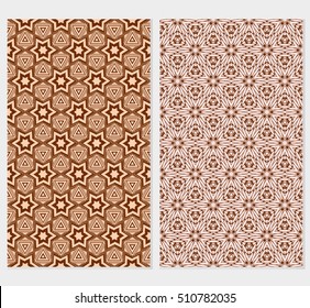 Set of original floral seamless pattern. vector illustration. for design invitation, backgrounds, wallpapers, banners, greeting cards. Ethnic arabic, turkish ornament