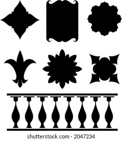 Set of original vector design elements. This is a vector image - you can simply edit colors and shapes.