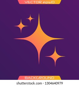 The set of original vector stars sparkle icon. Bright firework, decoration twinkle, shiny flash. Glowing light effect stars and bursts collection. Vector illustration.