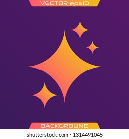 The set of original vector stars sparkle icon. Bright firework, decoration twinkle, shiny flash. Glowing light effect stars and bursts collection. Vector illustration.