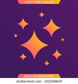 The set of original vector stars sparkle icon. Bright firework, decoration twinkle, shiny flash. Glowing light effect stars and bursts collection. Vector illustration.