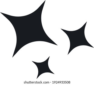 Set of original vector stars sparkle firework, decoration twinkle, shiny flash icon. Vector Illustration