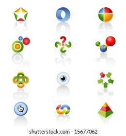 Set of original web icons. Vector.