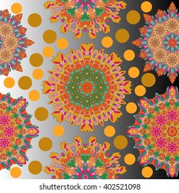 Set ornament in the circle vector illustration.
