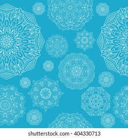 Set ornament in the circle vector illustration