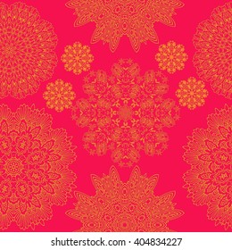 Set ornament in the circle vector illustration