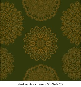 Set ornament in the circle vector illustration