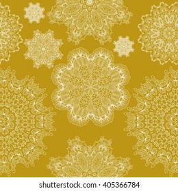Set ornament in the circle vector illustration
