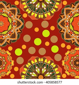 Set ornament in the circle vector illustration.