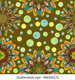 Set ornament in the circle vector illustration.