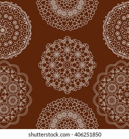Set ornament in the circle vector illustration