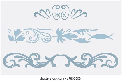 Set of Ornament decorative