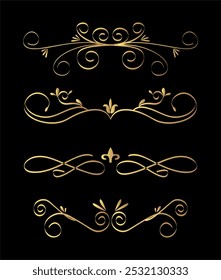 Set ornament frame collection art