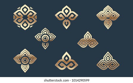Set of Ornament Logo Template Design Vector