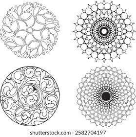 Set of ornament pattren vector illustration 