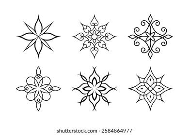 a set of ornament vector