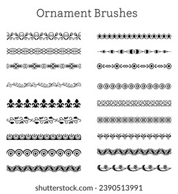Set of ornamental borders collection