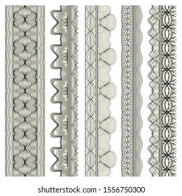Set of ornamental borders for covers, certificates or diplomas. 