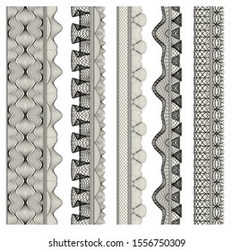 Set of ornamental borders for covers, certificates or diplomas. 