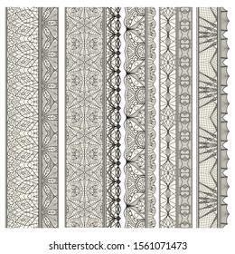 Set of ornamental borders for covers, certificates or diplomas. 
