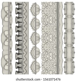 Set of ornamental borders for covers, certificates or diplomas. 