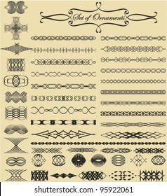 Set of ornamental & calligraphic design elements