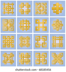 Set of ornamental elements for design (eps8)