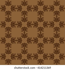 Set of ornamental floral elements for design in vintage stile.