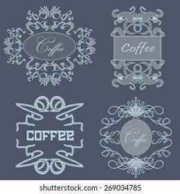 Set of ornamental framing elements for words, text, logos, events, holidays and other design needs.  
