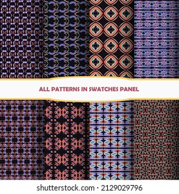 Set of Ornamental seamless pattern. abstract background. seamless pattern. Abstract seamless geometries pattern. Design for decor, prints, textile, furniture, cloth, digital
