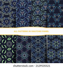 Set of Ornamental seamless pattern. abstract background.seamless pattern. Abstract seamless geometries pattern. Design for decor, prints, textile, furniture, cloth, digital