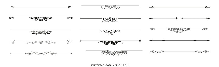 Conjunto de adornos Ilustración vectorial