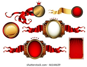 set of ornate elements